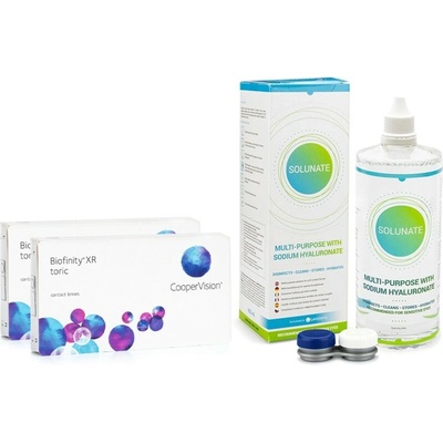 Cooper Vision Biofinity XR Toric 6 čoček + Solunate Multi-Purpose 400 ml s pouzdrem – Hledejceny.cz