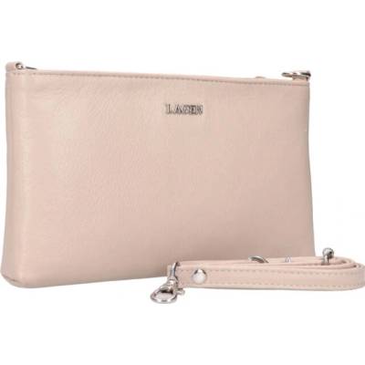 Lagen Dámska kožená crossbody kabelka INES béžová