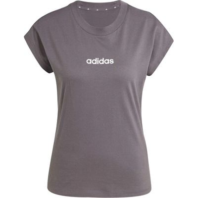adidas Dámske tričko LINEAR SJ TEE W Fialová Biela