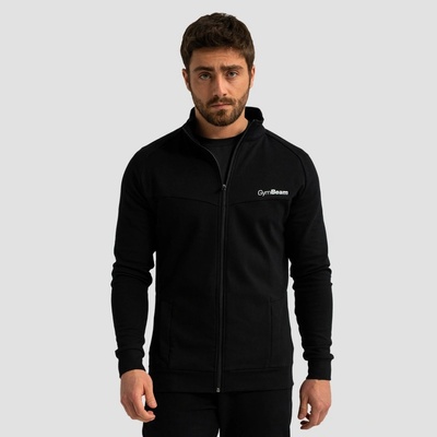 Limitless Black GymBeam mikina so zipsom čierna