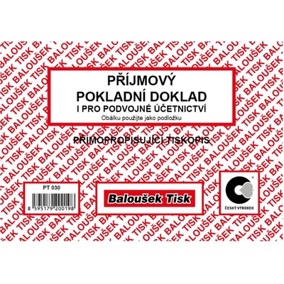 Baloušek PT030 Příjmový pokladní doklad PÚ – Hledejceny.cz