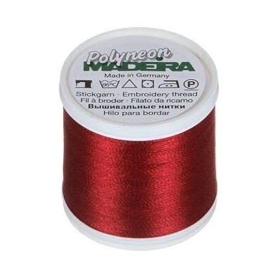 Vyšívací nitě PES Madeira Polyneon (400m) barva 1784 cranberry