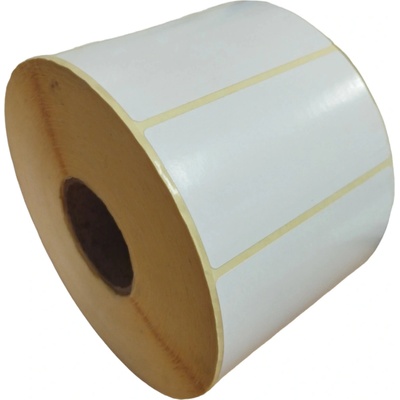 32 00137/1 - Termo Etiketa 80 mm x 40 mm, Thermo eco, Biela, Dutinka 40 mm, 2000 ks/kotúč, Odlepiteľné lepidlo, Priemer kotúča 129 mm