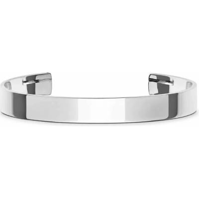 Daniel Wellington Unisex náramek ocelový Line Cuff Polished L DW00401774