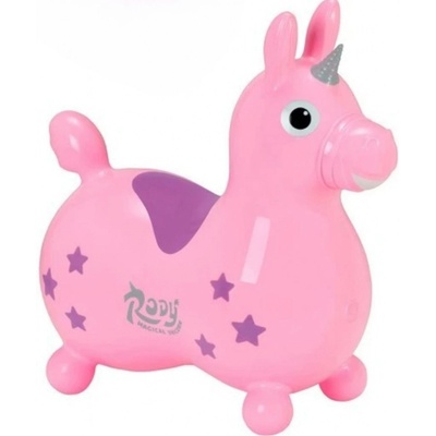 Ledraplastic skákací koník Rody Unicorn růžová