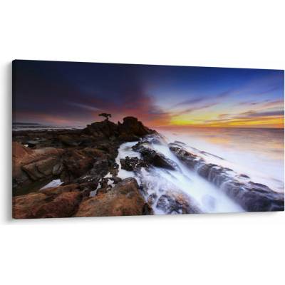 Obraz hory v hmle, jednodielne 120x70 cm