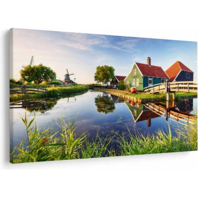 Obraz holandských mlynov, jednodielne 120x80 cm