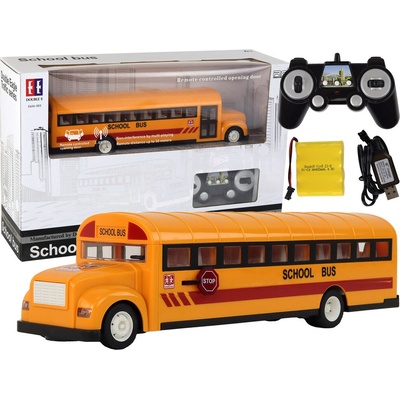 LEANToys Školní autobus na dálkové ovládaní žlutý