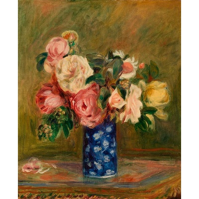 Kytice růží 30x40cm Pierre-Auguste Renoir