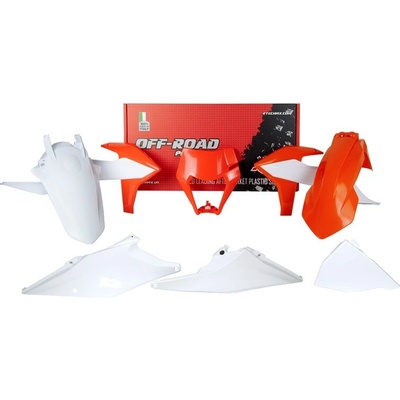 Rtech Sada plastů KTM oranžovo-bílá 6 dílů