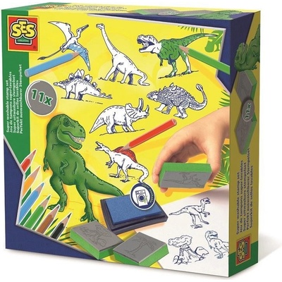 SES Pečiatky dinosaury