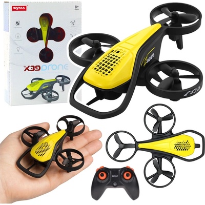 LEAN Toys 27882 Syma X39 Mini dron , 2.4GHz, čtyřosý, akrobacie 360°, žlutý (5905991083054)
