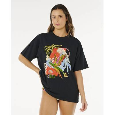 Rip Curl Wave Crest Heritage Tee černé