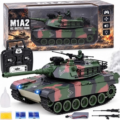 JOKOMISIADA Zdalně ovládaný RC tank RTR Abrams M1A1 2,4 GHz 45cm