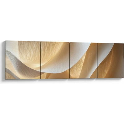 Obraz - Papírová struktura, Čtyřdílný 160x40 cm