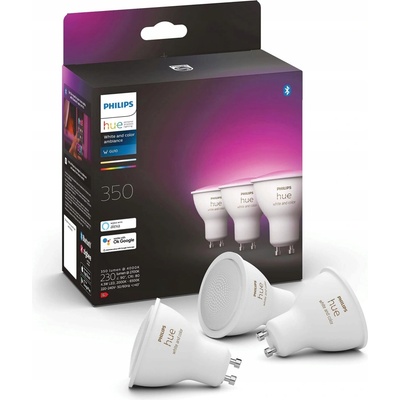 Philips Hue White and Color Ambiance 4.3W 350 GU10 3ks