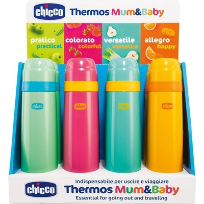 Chicco Termoska Chicco oranžovo tyrkysová 500 ml