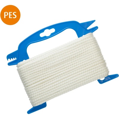 CONACORD Pletené polyesterové lano , průměr 4 mm, délka 20 m, bílé