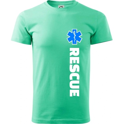 Rescue pre záchranárov tričko mätová
