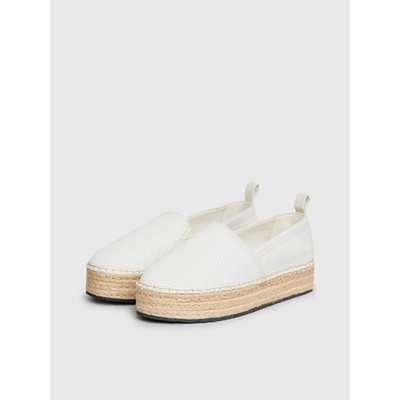 Calvin Klein Jeans Platform Espadrille Uc YW0YW01377 Creamy White/Bright White 0F9
