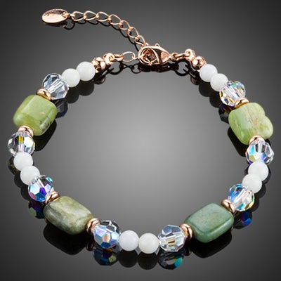 Francesca Petrucci náramek Swarovski Elements Ravenna Zelená NR0093