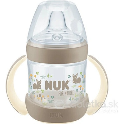 NUK for Nature fľaša na učenie s kontrolou teploty 150 ml