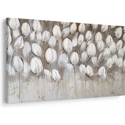 Obraz - Štruktúrované tulipány, jednodielne 150x100 cm