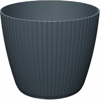 Prosperplast Květináč LAMIE antracit, 17,8 cm