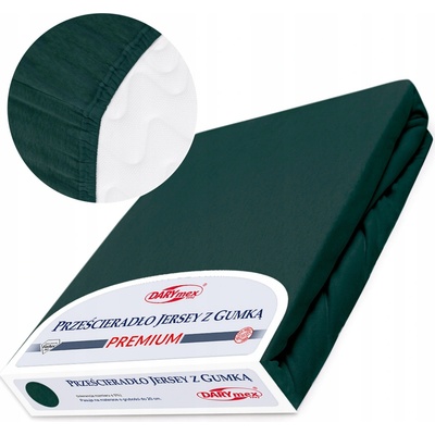 Darymex jersey prestieradlo Premium tmavozelené 110X200