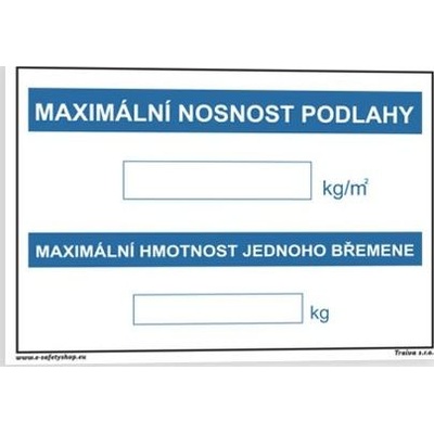 Traiva s.r.o Maximální nosnost podlahy Verze: Plast 297 x 210 mm (A4) tl. 0.5 mm - Kód: 00520