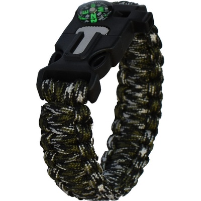 GT-550 Paracord náramek 5v1 Camo zelená – Hledejceny.cz