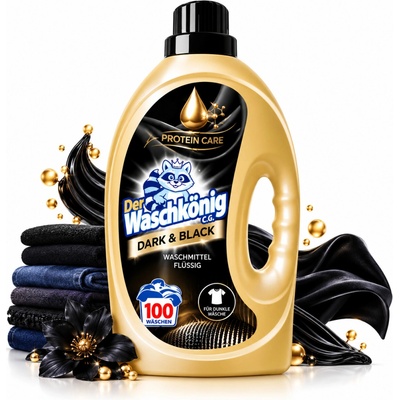 Waschkönig Protein Care Dark & Black gel na černé a tmavé prádla 100 PD