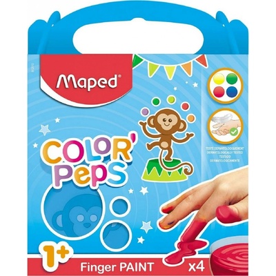 Maped Prstové barvy Color'Peps 4 barvy 80 ml – Hledejceny.cz