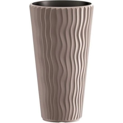 TMX Květináč s vkladem SANDY SLIM mocca 35 cm