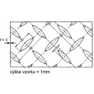 Plech lístek černý 3 mm (1×2m)
