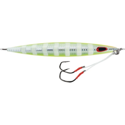 Storm pilker Jig Gomoku Kensaki UV Chartreuse Glow Zebra 12cm 80 g