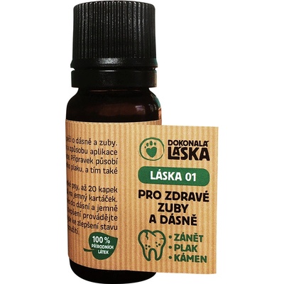 Dokonalá láska s.r.o. LÁSKA 01 Pro zdravé zuby a dásně pro pejsky 10 ml
