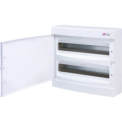 ETI Rozvádzač nástenný bytový 36M IP40 dvierka biela 361x396x112mm ECT 2x18PO