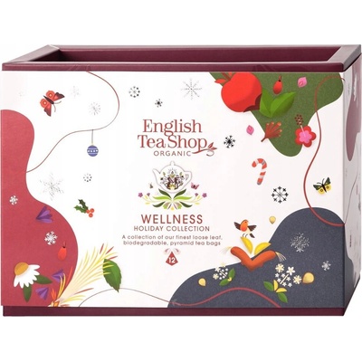 English Tea Shop Vianočná darčeková kolekcia Welness 12 pyramídok BIO