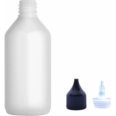 Via Plastová lahvička bílá s černou špičkou Via 115 ml