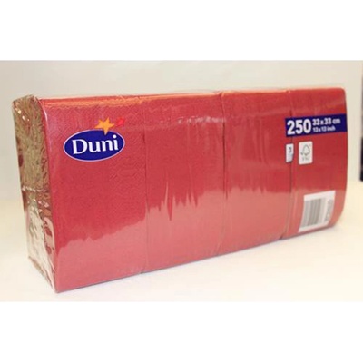 DUNI servítky 3V 1/8 33Cm Bordeaux 250ks