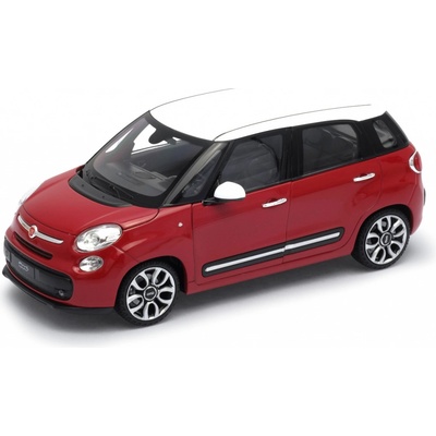 Welly 2013 FiatT 500L červeno bílá 1:24