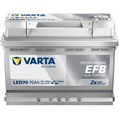 VARTA Professional Dual Purpose EFB 12V 70Ah LED70