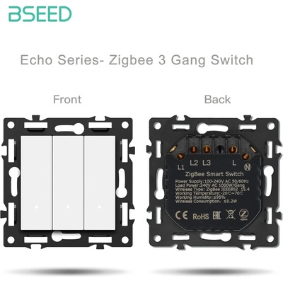 BSEED Smart Zigbee svetelný vypínač - Echo Click Biela 3