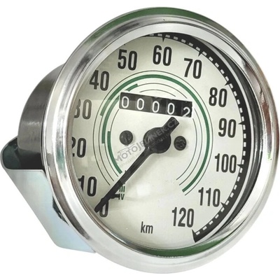 SK Tachometr 120km/h, zelený (CZ) JAWA Kývačka, JAWA-ČZ