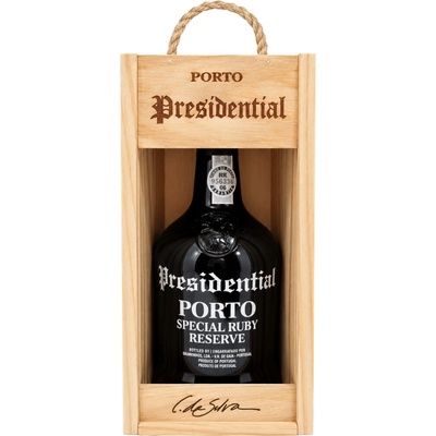 C. da Silva (Vinhos) S.A. Porto Presidential Finest Ruby Reserve 19% 0,75 l (dřevěná kazeta)