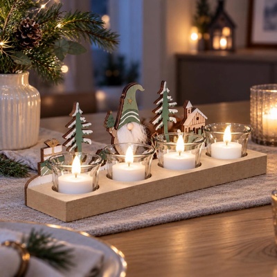Haushalt International Adventní svícen Skřítek