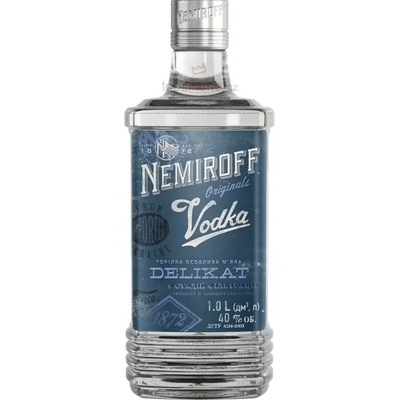 Nemiroff Delikat premium extra smooth Ukraine vodka 40% 1 l (holá láhev)