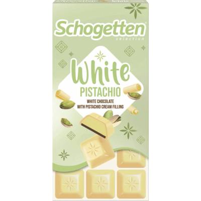 Schogetten bílá s pistáciovou náplní 100 g