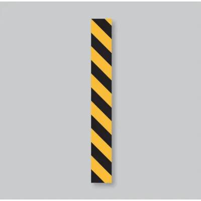 Předformovaná výstražná čára – termoplast, černo-žlutá, 960×120mm, bal 10 ks